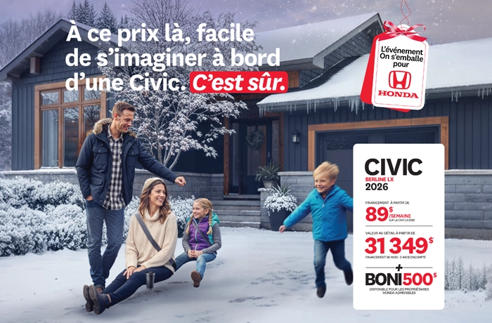 Bannière de Promotion Civic LX 2026